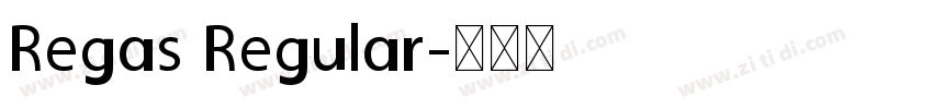 Regas Regular字体转换